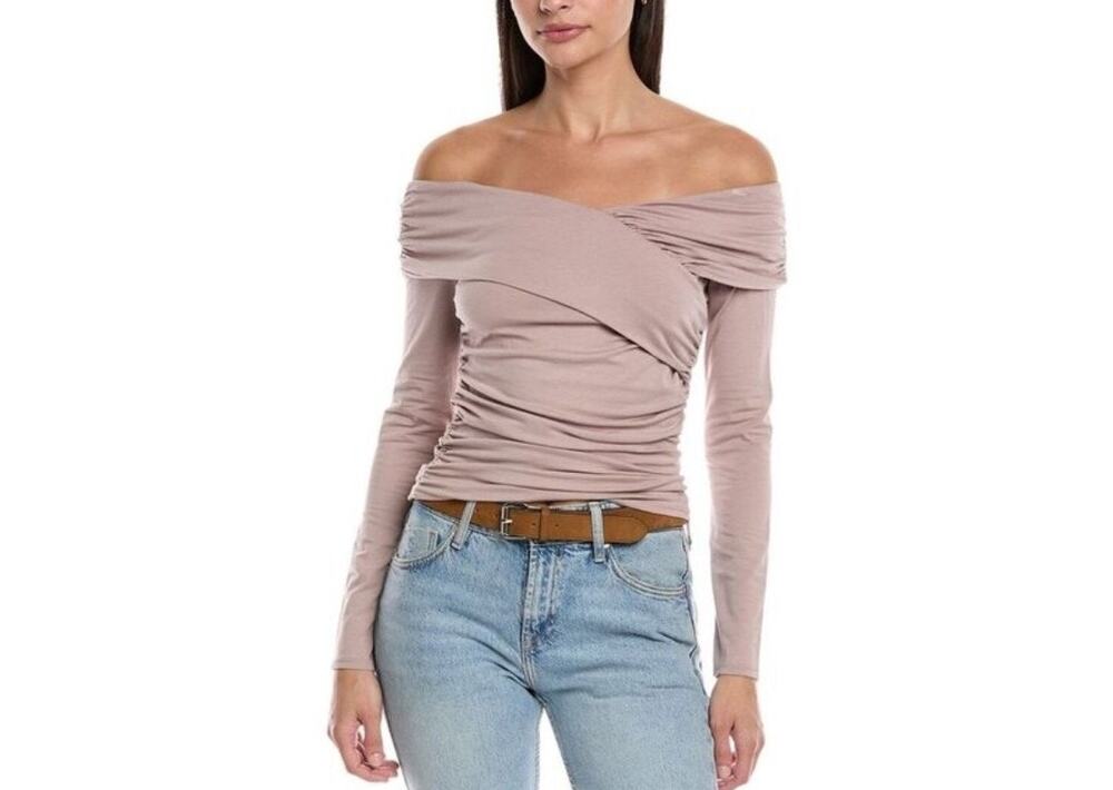 NWT Nation Mika Off The Shoulder Top Whisper Pink Size Medium